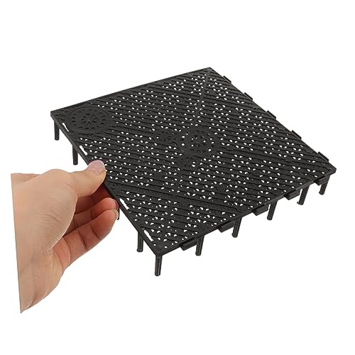 20Pcs PVC Bottom Plate for Fish Tank Black Clapboard Aquarium Divider with Excellent Water Permeability and Easy Installation