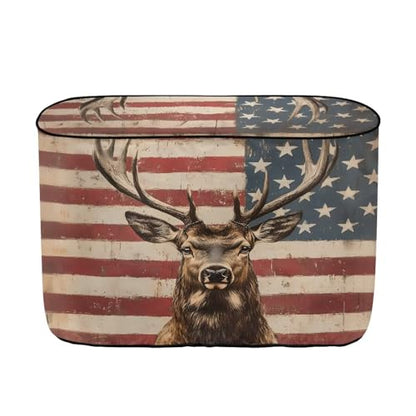 250th Anniversary Elk Double 30lb RV Propane Tank Cover Weather Resistant Gas Cylinder Cover with Zipper Four Seasons General - color: 250th Anniversary Elk, size: M(30LB)