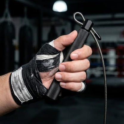 HUEY Professional Racing Speed Jump Rope - Boxer Verified - High Speed Ball Bearings
