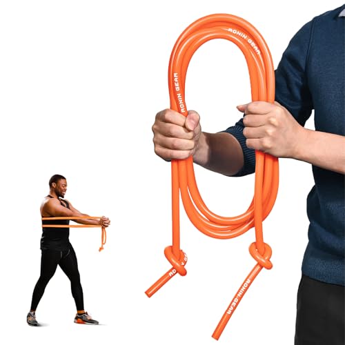 Resistance Bands - 16 Feet Long - 88 lbs Resistance - Strength Training Bands - Elastic Workout Bands - Wrestling Resistance Bands - Fitness & Home Workout Equipment - Resistance Training - color: Orange
