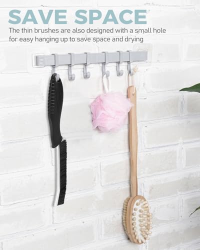 SXhyf Crevice Cleaning Brush - Grout Scrub Brush, House Cleaning Supplies, Gap Cleaning Tools, Home Essentials, Gifts for Women Men, Hard Bristle Crevice Cleaner Brush for Household Use, Bathroom - color: Black