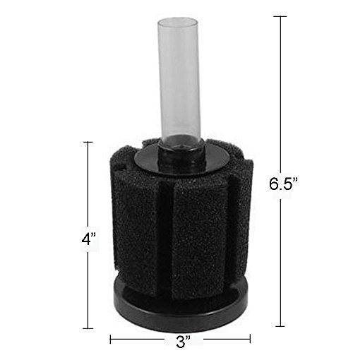 Bio Sponge Filter Air Pump Driven Breeding Fry Betta Shrimp Nano Fish Tank Aquarium (Small) - size: Small