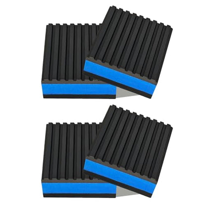 2" X 2" X 7/8" Anti Vibration Pads Sound Isolation Rubber Ribbed with EVA Center for Heavy Duty EVA Mechanical, HVAC, Air Compressor, Air Conditioner, Washer and Dryer, Treadmills Anti-Vibration Pads
