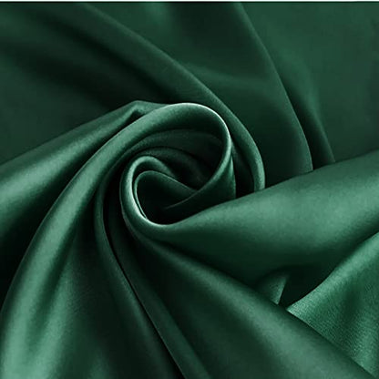 Glamorstar Satin Neck Scarf 6 Packs Square Handkerchief for Women - color: 6 Packs - Black,red,white,purple,green,wine Red