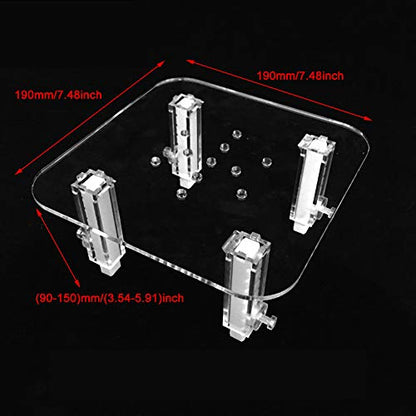 Protein Skimmer Stand Protein Separator Bracket Adjustable Height | Acrylic Bracket Protein Separator Heightening Accessories for Aquarium Fish Tank - size: Middle