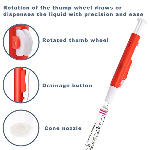 ONiLAB Pipette Pumps,Scientific Pipette Pump 25ml, Red, for Disposable Plastic and Glass Pipettes… | Durable Construction, Smooth Volume Control, Plastic And Glass Pipette Compatibility, Laboratory Applications - style: 25ml