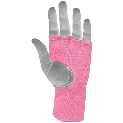 Muay Thai Boxing Inner Gloves Protective Hand Wrap MMA Fist (Pink, X-Large) - color: Pink, size: X-Large