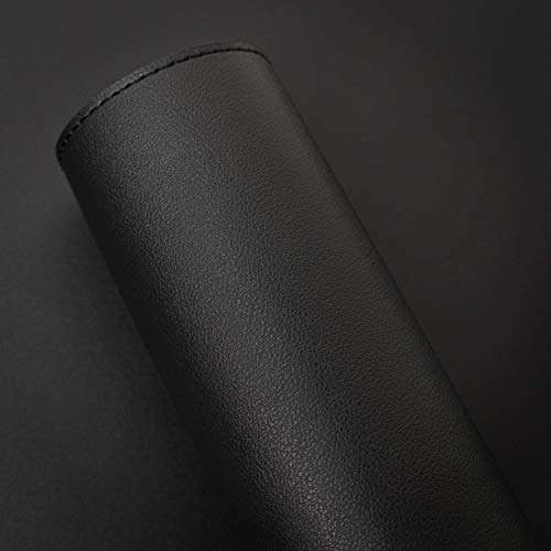 Vine Creations Leather Desk Protector, Non Slip 32" x 17" Office Desk Mat (Black) - color: Black, size: 32" x 17"