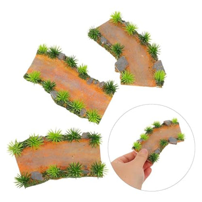 Aquarium Miniature Steps 3-Piece Landscaping Sculpture Fairy Bridge | Aquarium Stone Steps Path Fish Tank for Freshwater Saltwater Shrimp Tank Living Room Bedroom Study Room