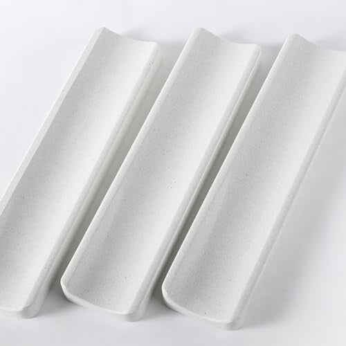 Koville Italian Quarella Engineered Marble Incense Holder, Incense Holders for Sticks, Sturdy Incense Burner Ideal for Meditation and Relaxing, Easy to Clean(Ariete Quarella) - color: White Engineered Marble-ariete
