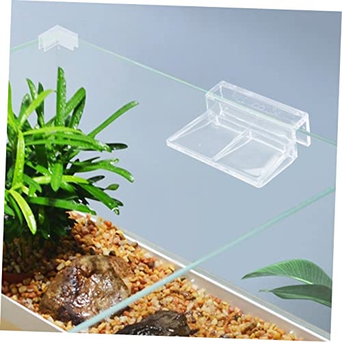 LIOOBO 10pcs Fish Tank Cover Holders Acrylic Aquarium Brackets for Tanks Easy Installation and Support for for Aquariums