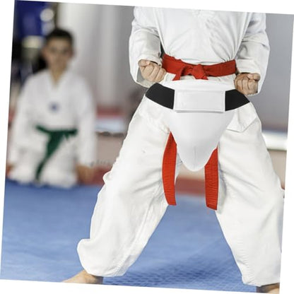VICASKY Adjustable Abs Boxing Crotch Protector for Men and Breathable Groin Guard for Taekwondo MMA Training Reusable Protective Gear for Martial Arts and Combat Sports
