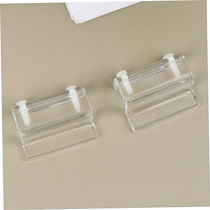 BESPORTBLE 4pcs Acrylic Fish Tank Cover Holder Bracket Practical Support Tool for Open Aquariums Turtle Tanks and Pet Stable and Easy to Install