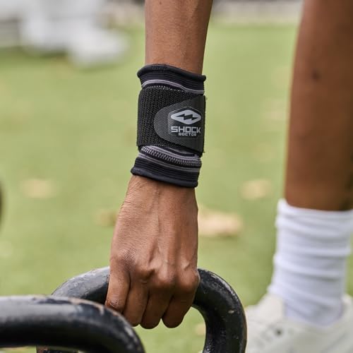 Shock Doctor Compression Knit Wrist Sleeve with Strap - size: Medium
