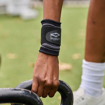 Shock Doctor Compression Knit Wrist Sleeve with Strap - size: Medium