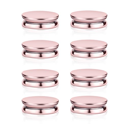 8pcs Hijab Magnetic Pins - Multi-Purpose Scarf Clip Pinless Brooch No-Snag Scarf Magnetic Clasp for Woman Hijabs Scarves Clothes (Pink) - color: Pink