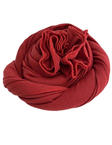 Jersey Hijab Scarfs for Women Head Scarf Muslim Head Wraps - color: Burgundy