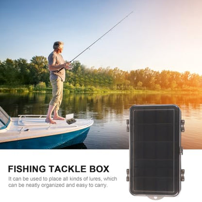 ibasenice 1pc Double-side Fishing Supplies Storage Box Outdoor Fishing Lures Container Removable Inserts Space-saving Design for Easy Organization and Transport