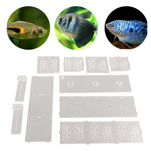 Fish Breeding Box, Transparent Acrylic Fish Isolation Box with Isolation Board, Fish Separator for Aquarium Fish Breeding, Shrimp Clownfish Guppy (30CM*10CM*10CM) - size: 30CM*10CM*10CM