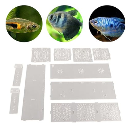 Fish Breeding Box, Transparent Acrylic Fish Isolation Box with Isolation Board, Fish Separator for Aquarium Fish Breeding, Shrimp Clownfish Guppy (30CM*10CM*10CM) - size: 30CM*10CM*10CM