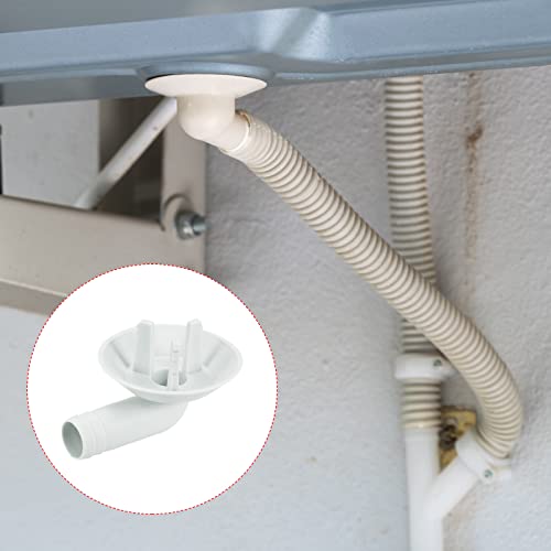 MECCANIXITY Air Conditioner Drain Hose Connector 25mm Tube Elbow Fitting Replacement Part Accessories for Mini-Split Window AC, Grey Pack of 3