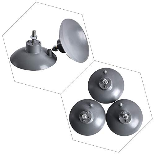 HSTECH (4 pcs) French Fry Suction Cup Feet for Industrial Commercial French Fry Cutter - color: Gray