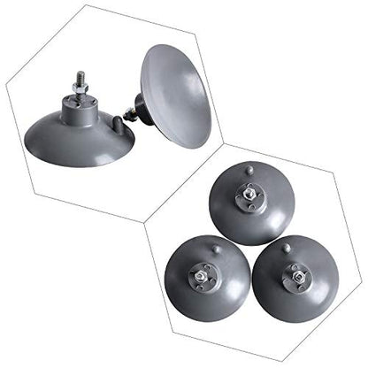 HSTECH (4 pcs) French Fry Suction Cup Feet for Industrial Commercial French Fry Cutter - color: Gray