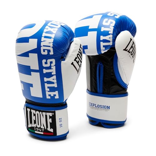 LEONE 1947, Explosion Boxing Gloves - color: blue, size: 14OZ