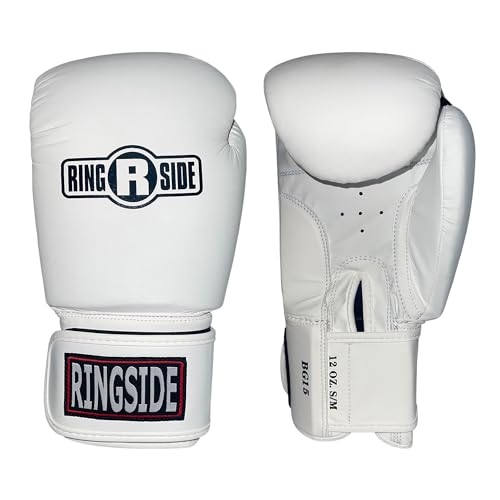 Ringside Striker Boxing Training Sparring Gloves - color: White, size: Small-Medium