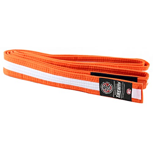 Tatami Fightwear Kid's IBJJF Rank Belt - Green - color: Orange/White, size: M0