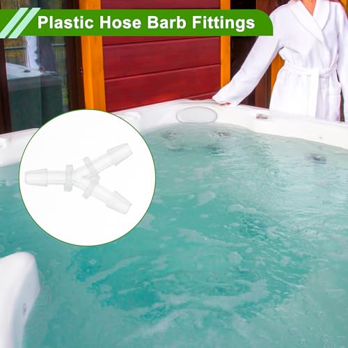 Plastic Hose Barb Fitting 3/32" Y Shaped Barb Connector PP 4 Pcs - size: 3/32"