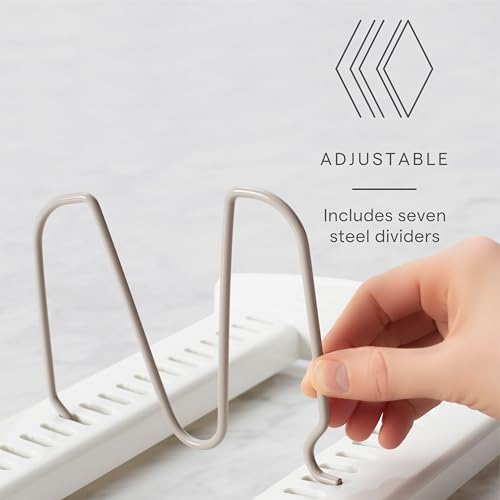 YouCopia StoreMore Adjustable Pot Lid Organizer, Standard, White - size: Lid Holder Classic