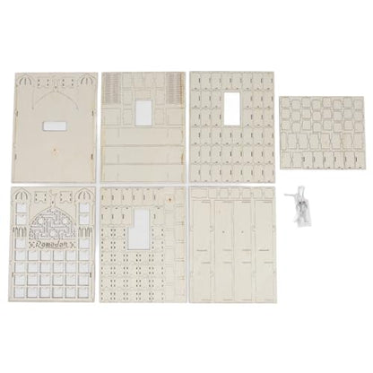 Wooden Ramadan Advent Calendar 30 Storage Drawers DIY Countdown Eid Calendar 30 Storage Drawers for Home Party Home Decoration