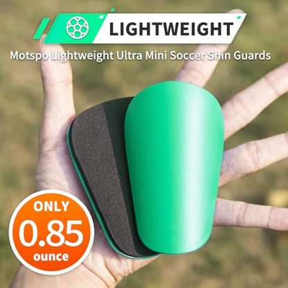 Extra Mini Soccer Shin Guards for Toddler, Kids, Youth & Adults | Ultra Lightweight Insert Small Shin Pads, Boys Girls Men Women, Shock-Absorbing Protection, 3.7×2.4 In, Training & Matches - color: Aqua