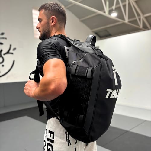 Tenace Large Backpack with Jiu Jitsu Trainer, MMA – Sports Bag Grappling, Boxing, Muay Thai Large and Durable for Martial Arts