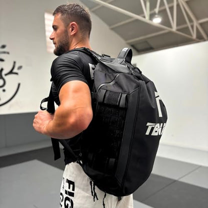 Tenace Large Backpack with Jiu Jitsu Trainer, MMA – Sports Bag Grappling, Boxing, Muay Thai Large and Durable for Martial Arts