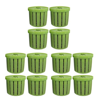 16lots Plant Container Aquariums Planting Basket for Homes and Public Aquariums Water Plant Fixing Basket - color: Green
