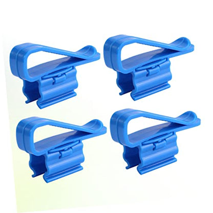4pcs Aquarium Filtration Hose Holder Clip for Water Pump Tube Stabilization Easy Attach Water Clip for Tropical Fish Tank Cleaning and Maintenance - size: 8.50X2.60X1.80CM