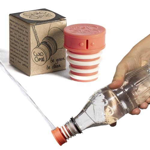 CuloClean Portable Bidet for Toilet, Travel, or Camping. Compatible with Any Plastic Bottle. Discreet, Sanitary or Travel Shower, Attachable Stopper, Backcountry Bidet Nozzle (1pcs Coral) - color: 1pcs Coral