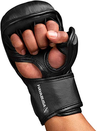 Hayabusa T3 7oz Training Sparring MMA Gloves for Men and Women - color: Black, size: Medium