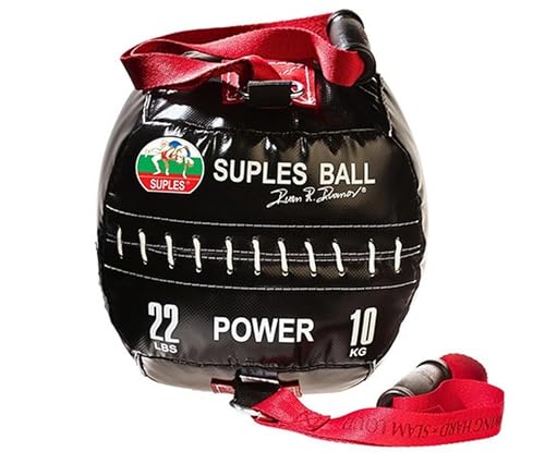 Suples Ball Strength – Bulgarian Bag Alternative for Functional Training, MMA, Wrestling, Judo, Grappling & Core Workouts - size: 22lbs, style: Suples Ball