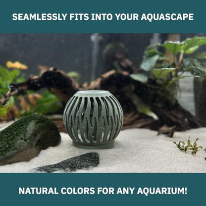 Shrimp Feeder and Hide for Freshwater Aquariums – Modular Design, Aquascape Friendly, Designed & Manufactured in USA (Moss) - color: Moss