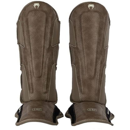 Venum Impact Evo Scales Shin Guards - color: Brown