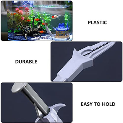 Mipcase 3sets Fish Tank Grass Tool Aquatic Plant Clip Durable Tweezer for Aquarium Cleaning Plant Maintenance 2pcs*3