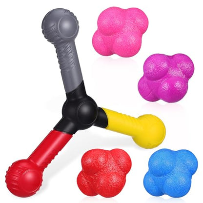 Kisangel Hand Eye Coordination Training Set Hand and Eye Coordination Training Equipment for Basketball Football Speed Agility Tool Portable Sports Trainer 7.87 X 7.87 X 1.57 in