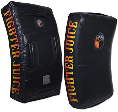 FighterJuice Curved Body Kick Shield for Muay Thai, MMA, Kickboxing, Martial Arts, Krav MAGA