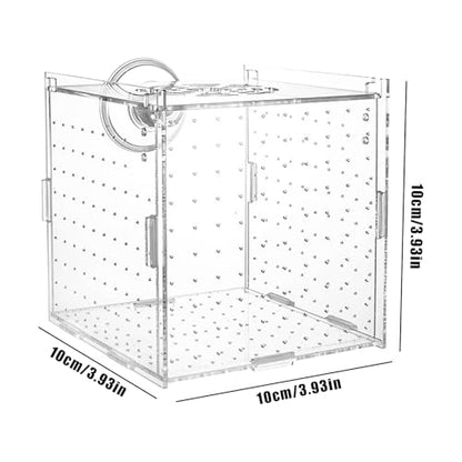 Fish Breeder Box Acrylic Fish Separator for Aquarium | Stable Container Breeding Holder Hatchery Incubator for Nursery Egg Fry Shrimp Betta Angelfish Acclimation