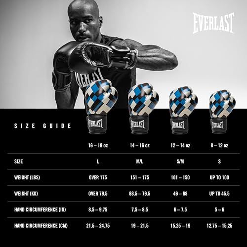 Everlast Spark Boxing - color: Blue, size: 12 oz