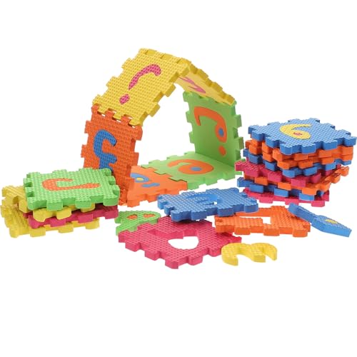 ERINGOGO 36pcs Arabic Mats Numbers Foam Puzzle Foam Playmat for Babies Baby Crawling Toys Puzzle Play ABC Kids s Arabic Letter Eva Child Floor Brick