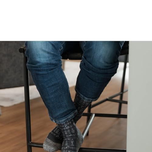 Men's – Christian Crew Socks for Men with Scripture | Moisture-Wicking | Easter Gift Idea - color: Amazing Grace Hymn